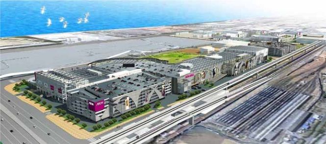 幕張新都心店の俯瞰図（イオンモールウェブサイトより）