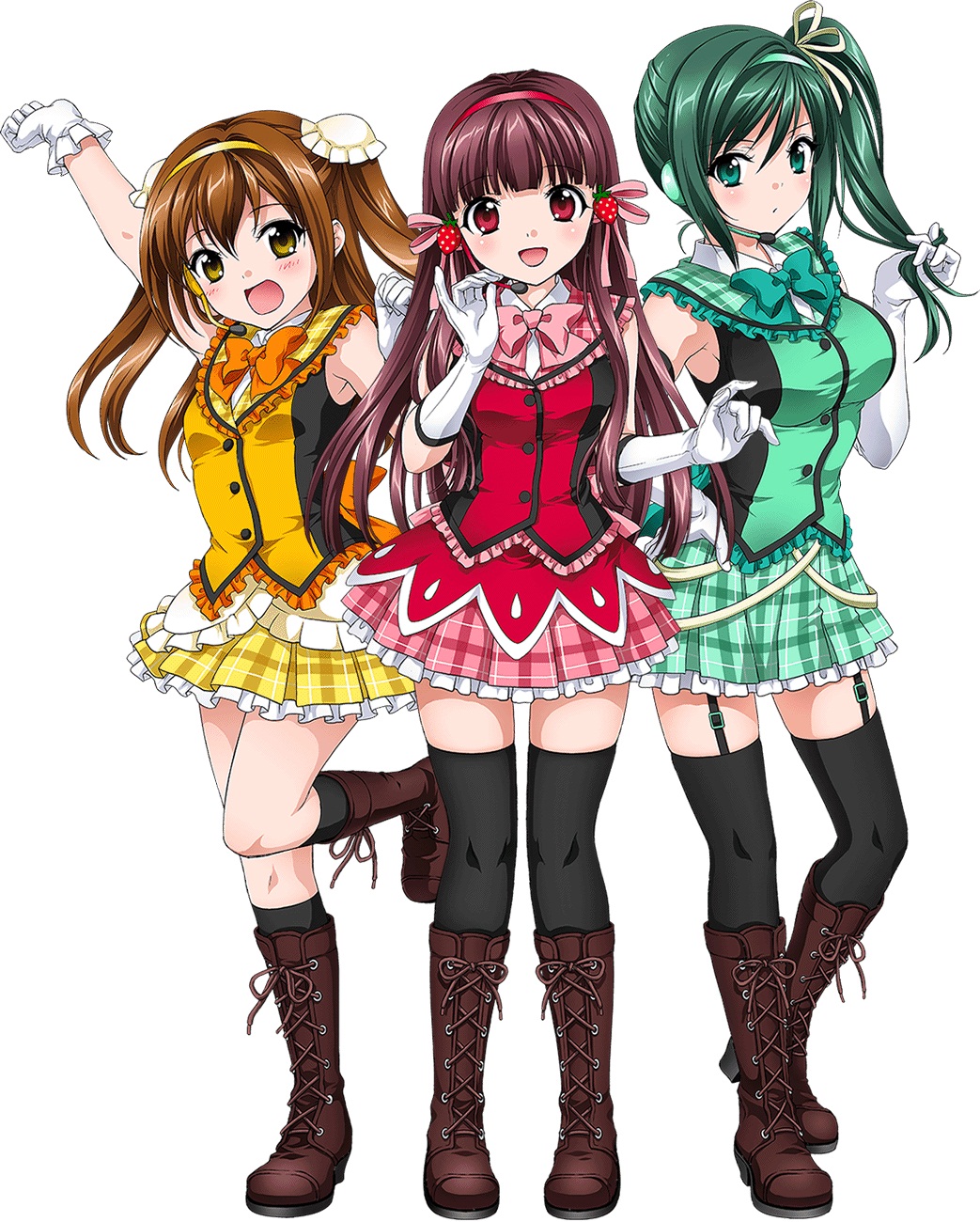 左から堤愛実、春崎野乃花、瓜田瑠梨（画像提供：とちぎテレビ）