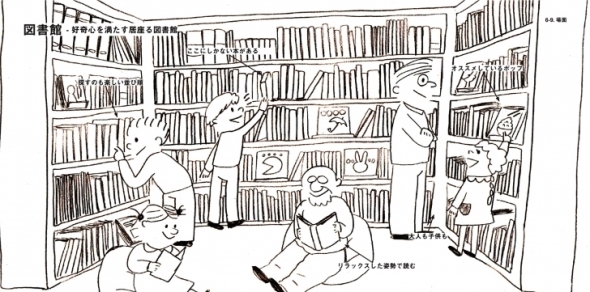 居座る図書館（「JustGiving」ウェブサイトより）
