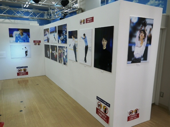 羽生結弦写真展会場(画像提供：仙台放送)