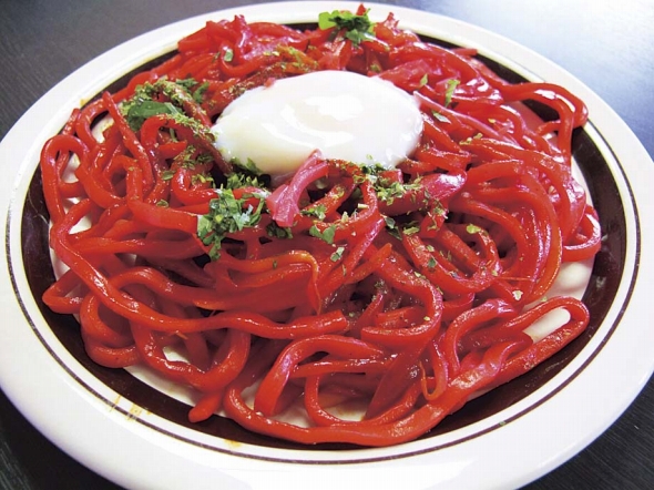 妙高市のレッド焼きそば