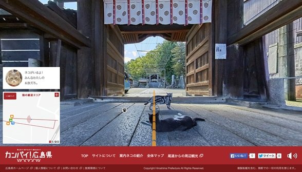 猫の細道エリア（広島県プレスリリースより）