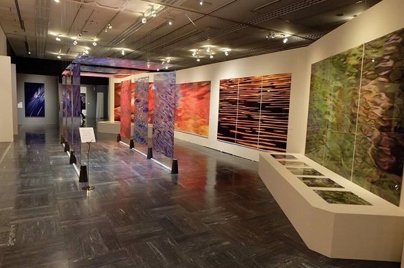京都での個展の様子