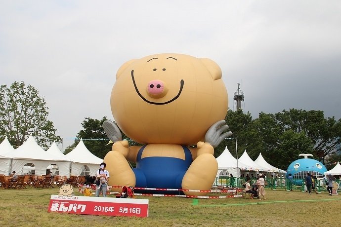 公式キャラクター・ぽぅがお出迎え