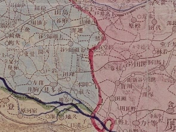 元神奈川だったのは...（「東京府及神奈川県境域ヲ変更ス」を一部拡大、国立公文書館デジタルアーカイブより）