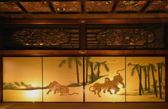 二の丸御殿「遠侍」二の間（画像提供：京都市文化市民局元離宮二条城事務所）