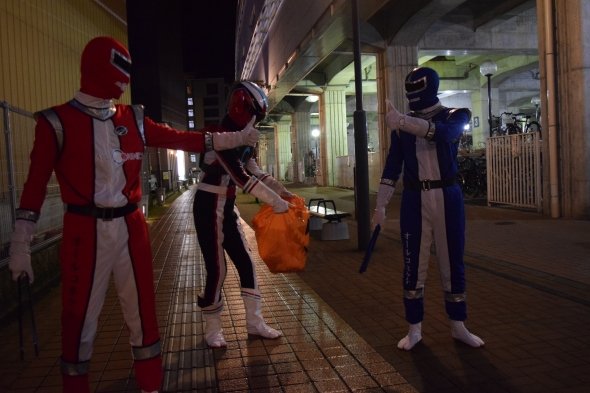 ハロウィンに合わせてジャックオーランタン仕様のゴミ袋