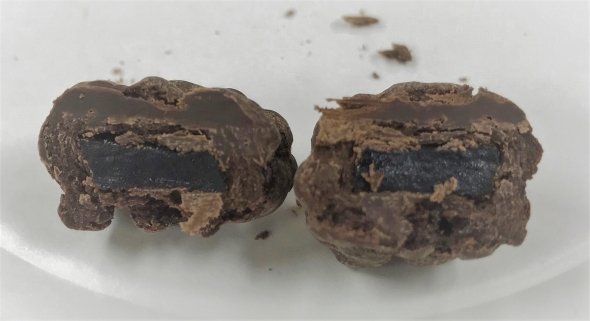 切断後のチョコ