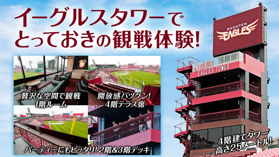 これがイーグルスタワー（楽天球団公式サイトより）