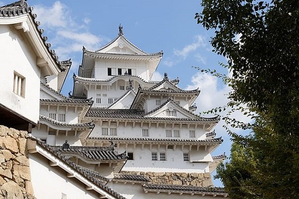 姫路城（Gilles Desjardinsさん撮影、Wikimedia Commonsより）