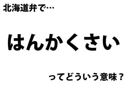 おばんです、はんかくさい...どういう意味?北海道の方言クイズ【全10問】