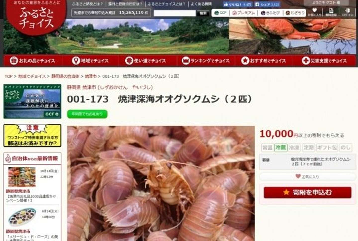 ふるさと納税で生きた オオグソクムシ がもらえる ペットとして飼育可 全文表示 Jタウンネット