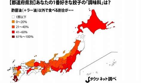 餃子を「酢醤油」以外で食べる人はいったい何%いるのか