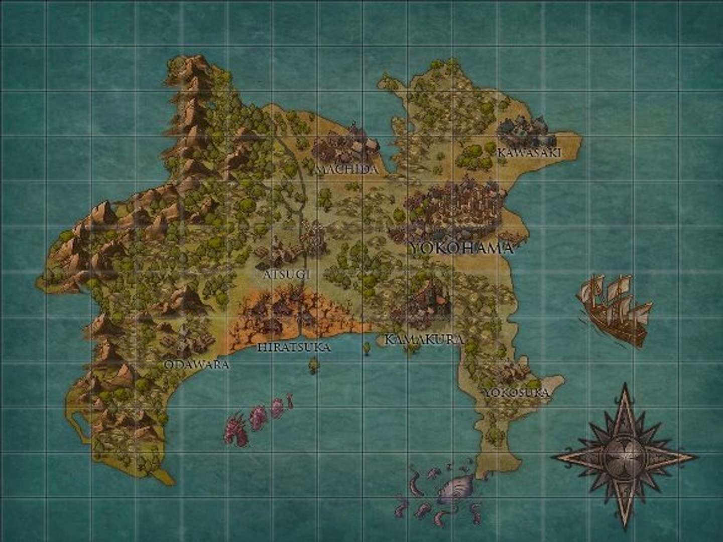 神奈川県がrpgになった ファンタジー風の地図が話題 全文表示 Jタウンネット