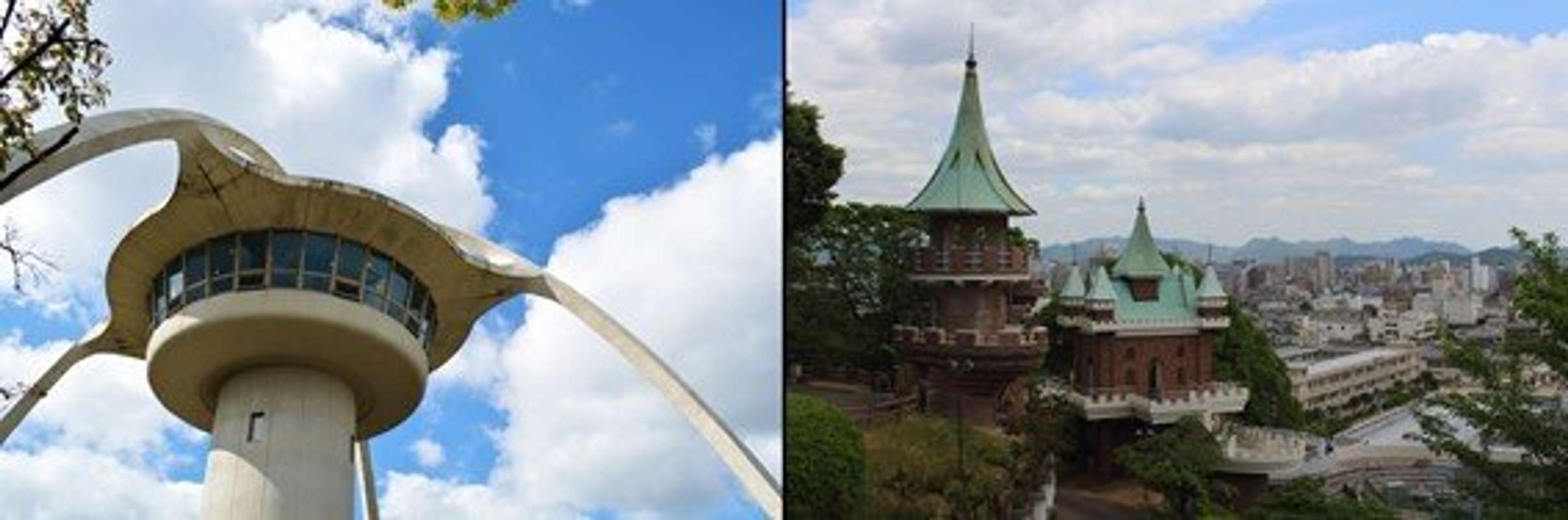 左：回転展望台、右：スリラー塔（いずれもphoto ACより）