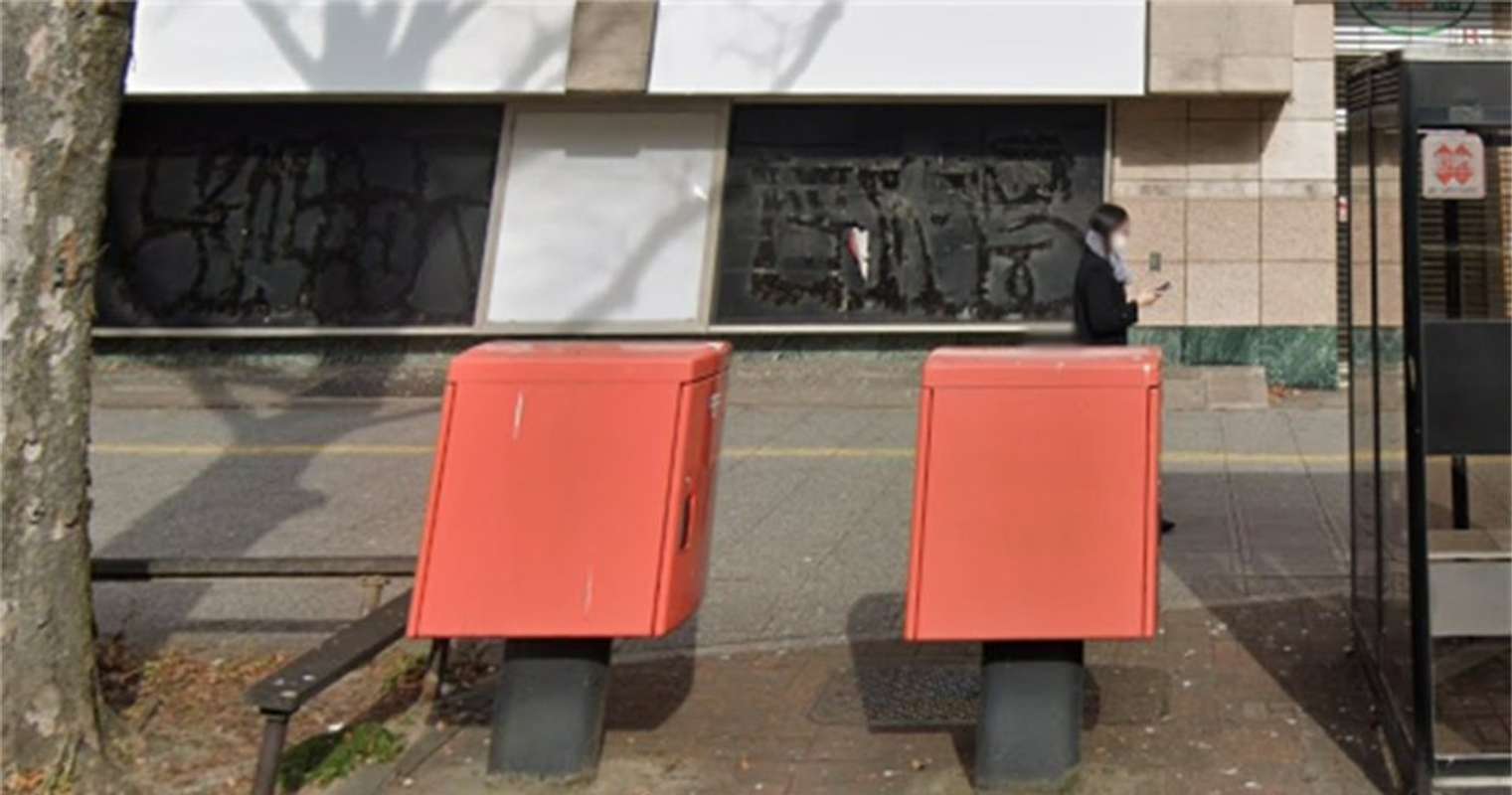 2つ並んだポスト（Googleストリートビューのスクリーンショット）