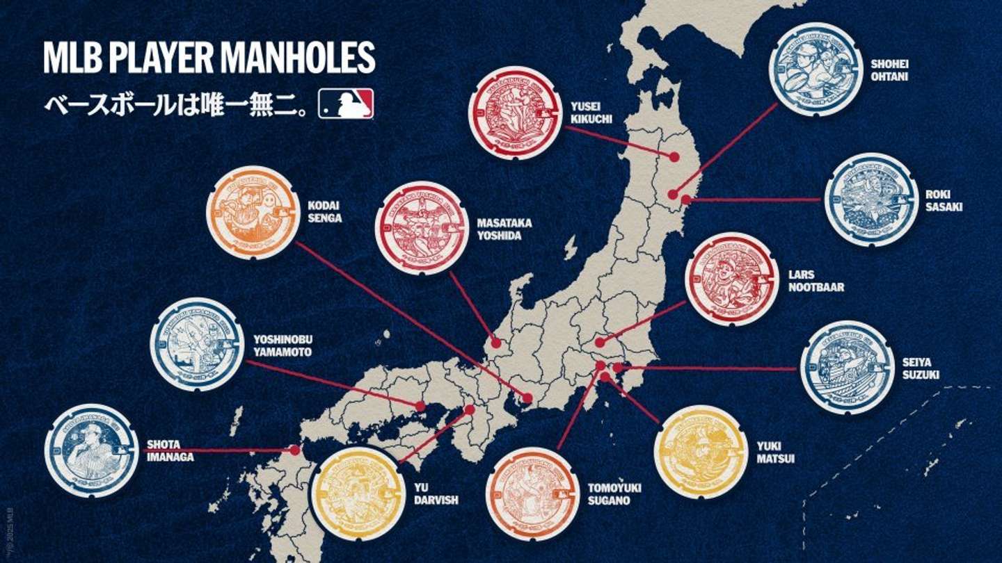 12人のゆかりの地に（画像提供：MLB）