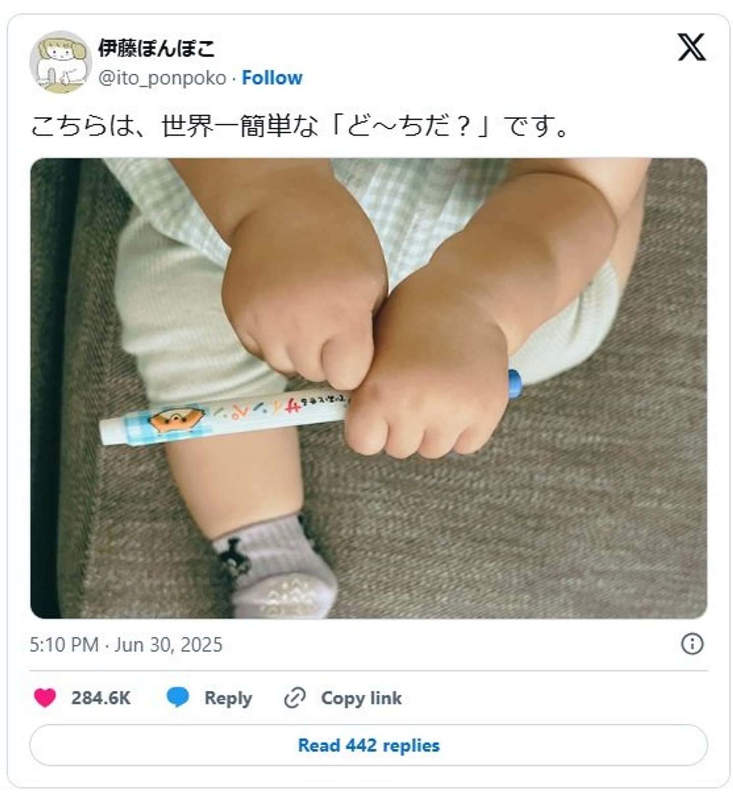 伊藤ぽんぽこ（＠ito_ponpoko）さんの投稿より