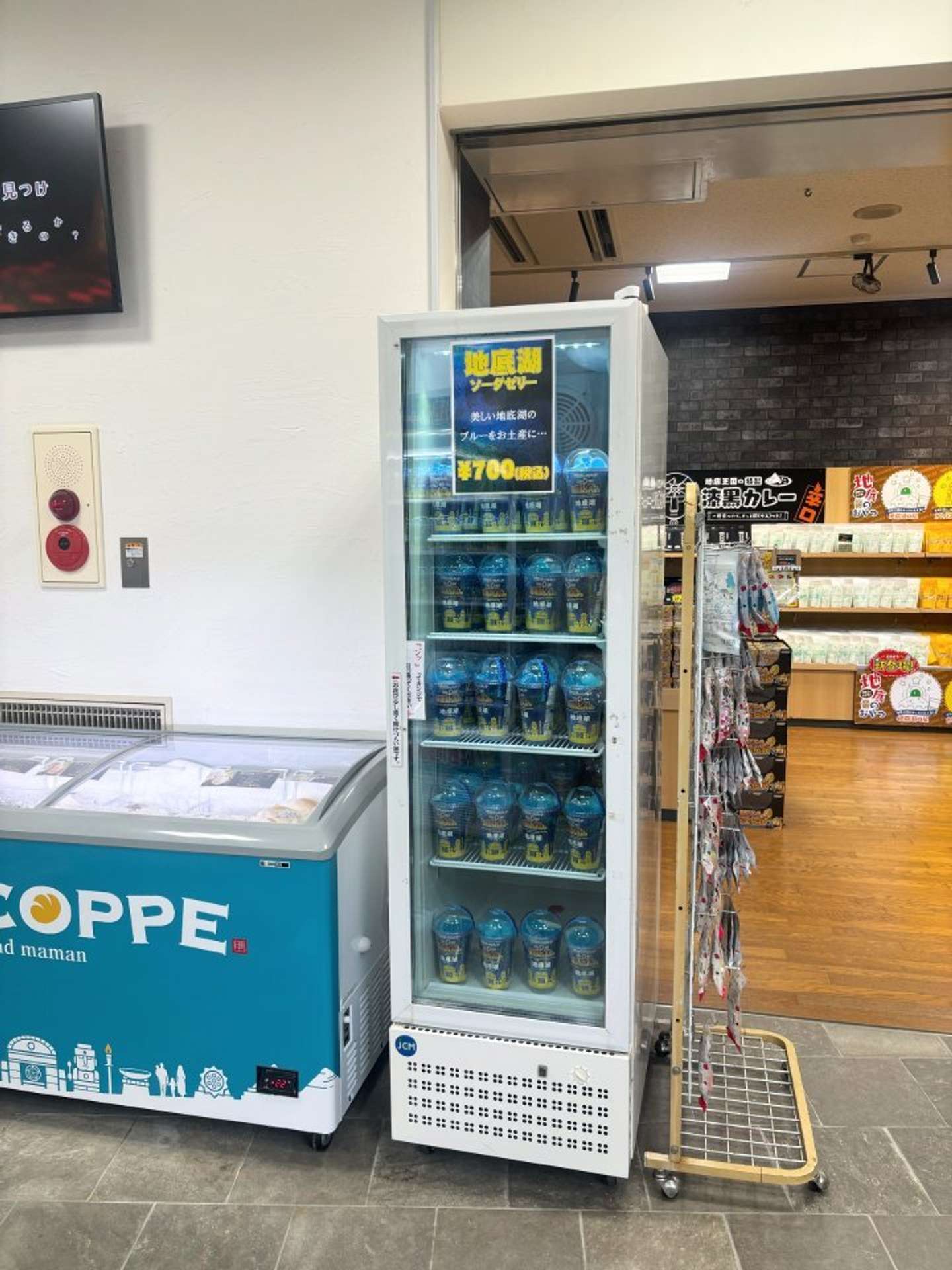 「ムーショップ」内の冷凍ケース（画像提供：美川ムーバレー）