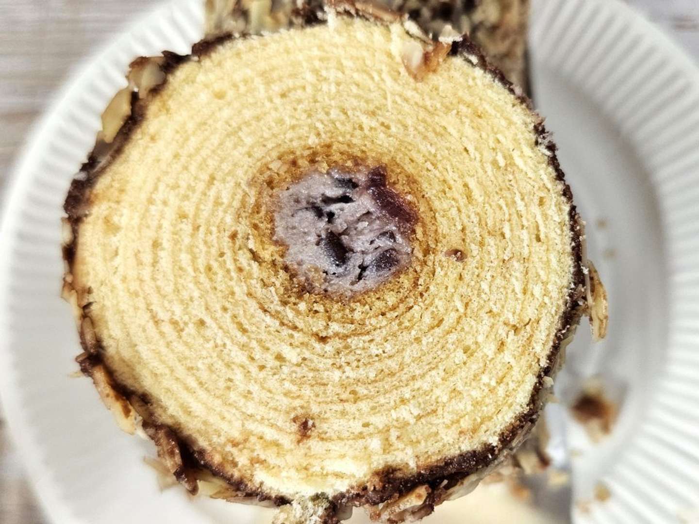 チョコ、バウムクーヘン、小倉クリーム(画像は編集部撮影)