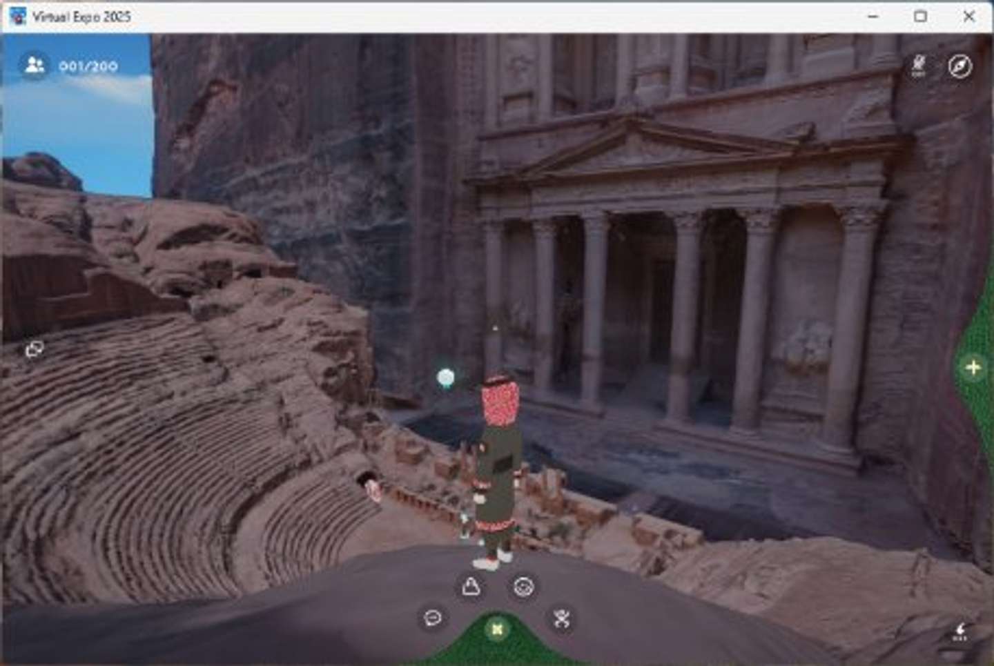 ヨルダン館のバーチャルパビリオンで体験できる遺跡「ペトラ」（画像はプレスリリースより）