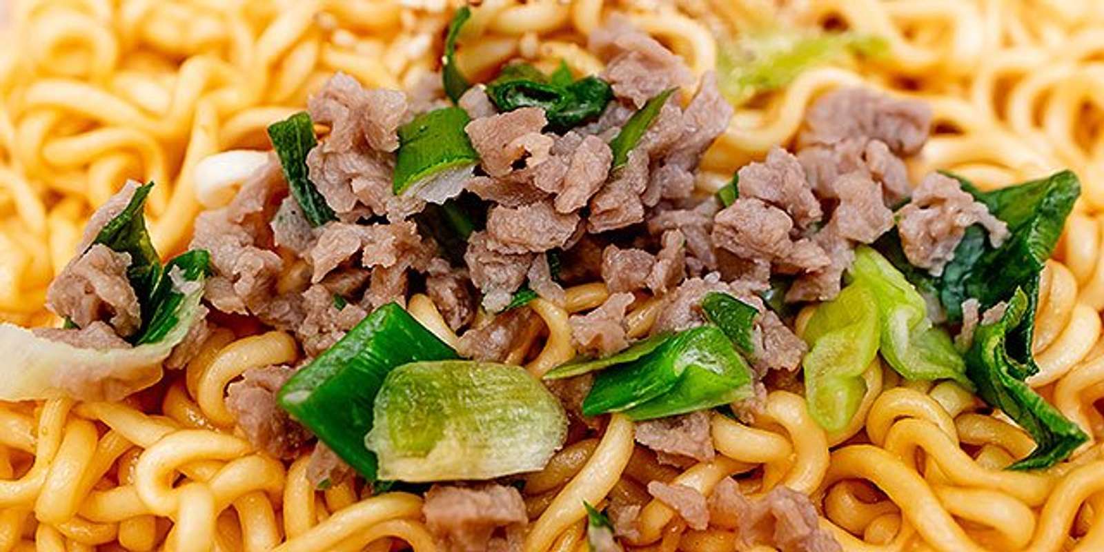 大豆挽肉とネギの組み合わせ