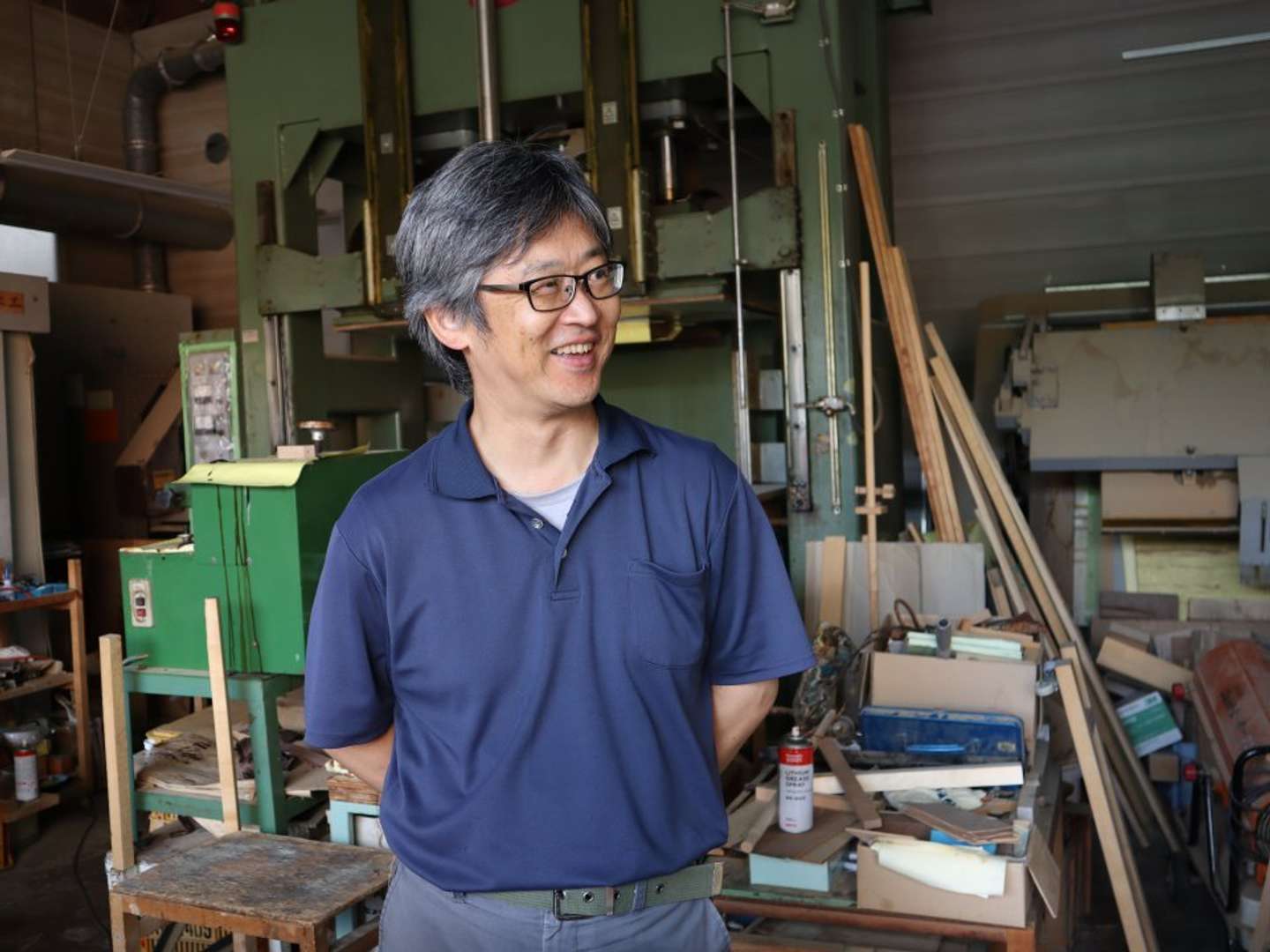 米村木工の柏さん
