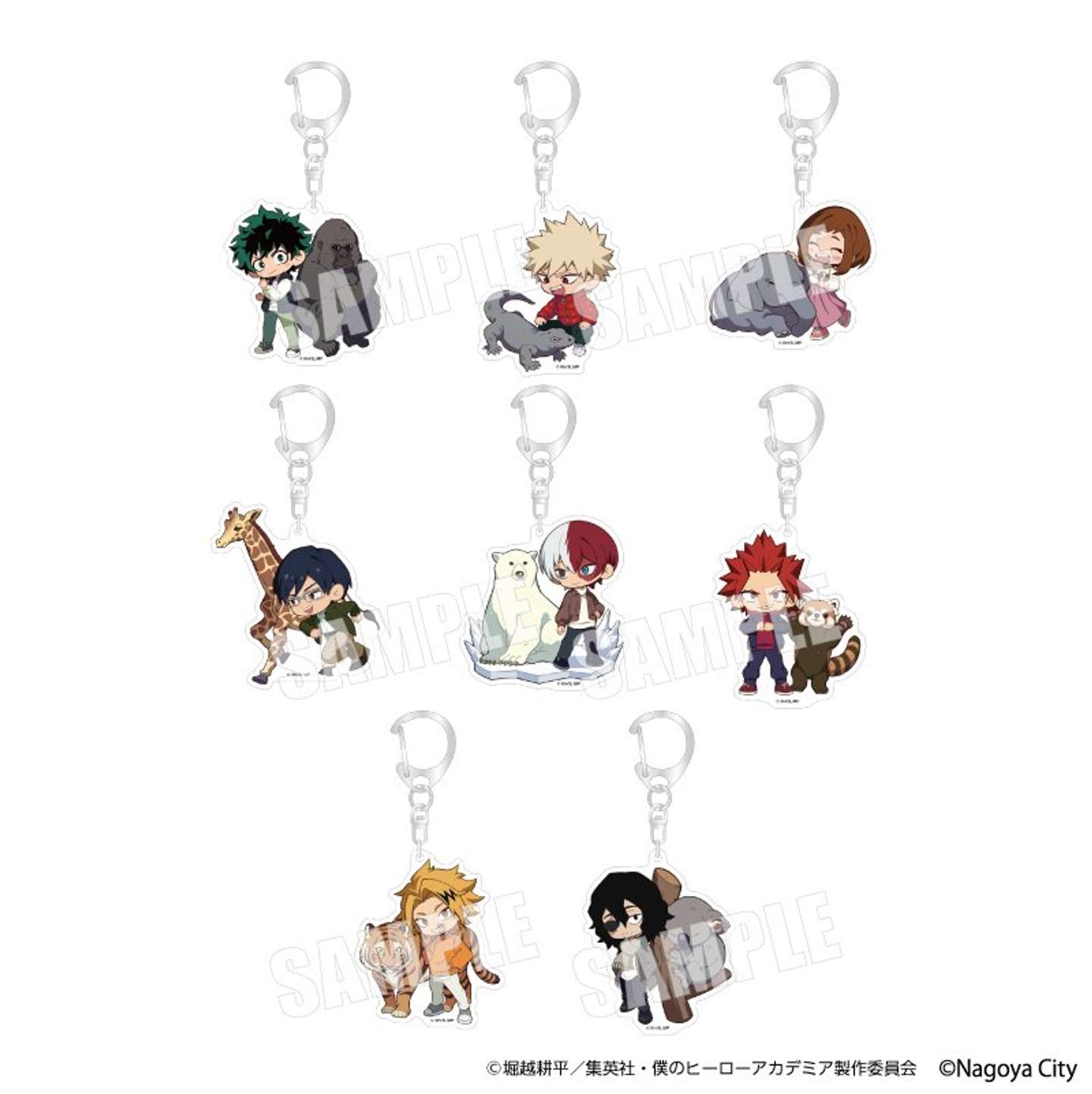 トレーディングアクリルキーホルダー（ランダム1個770円、オンラインショップ限定コンプリートセット6160円）