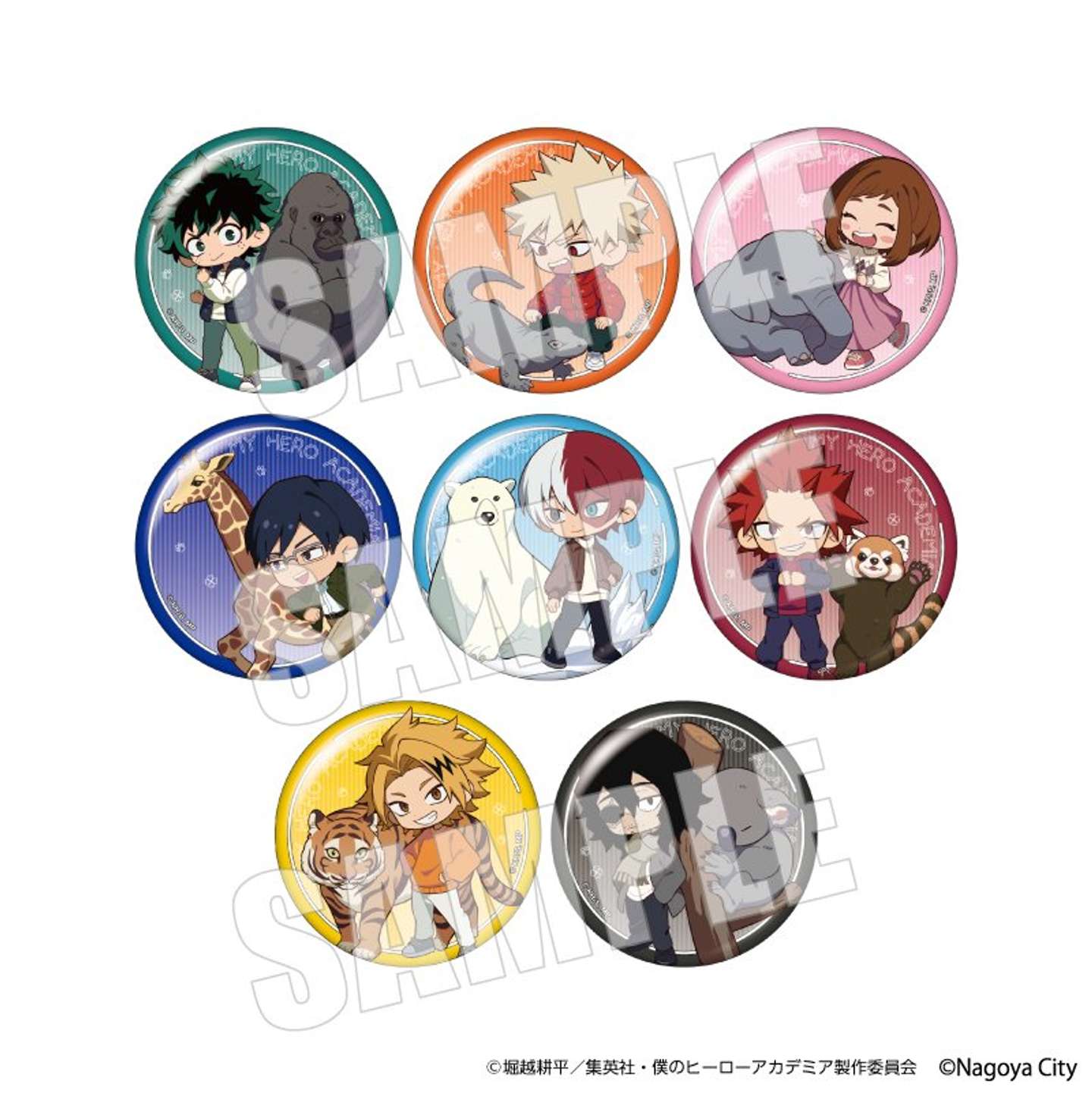 トレーディング缶バッジ（ランダム1個500円、オンラインショップ限定コンプリートセット4400円）