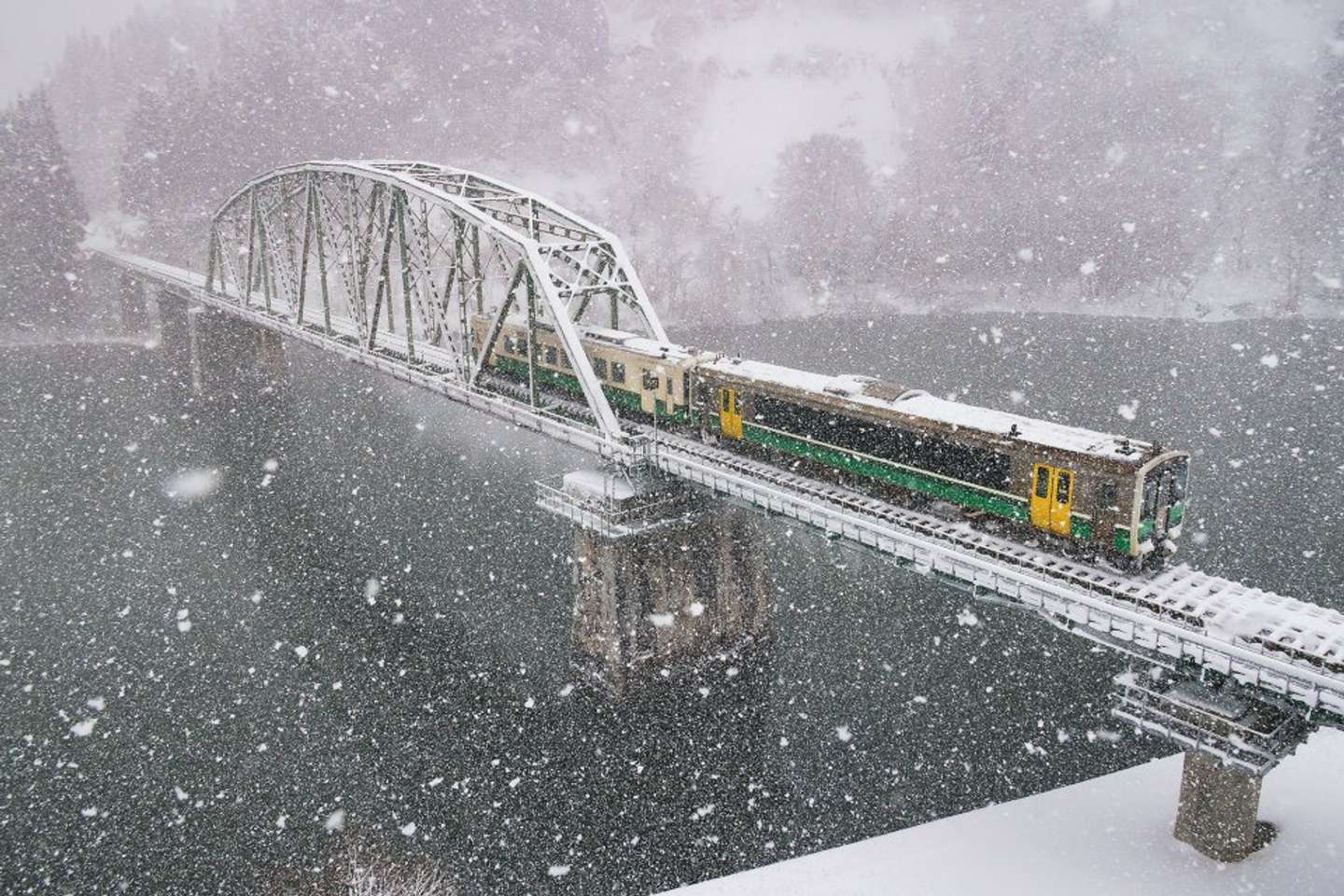 只見線の冬の絶景。これは生で見たい（画像はプレスリリースより）