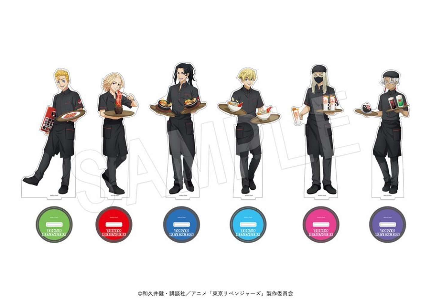 アクリルフィギュアスタンド　やまなか家コラボver.（全6種）(C)和久井健・講談社／アニメ「東京リベンジャーズ」製作委員会