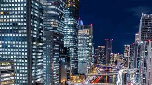 水の都を流れる〝光の川〟が美しい　夜の大阪ならではの絶景が「未来都市みたい」