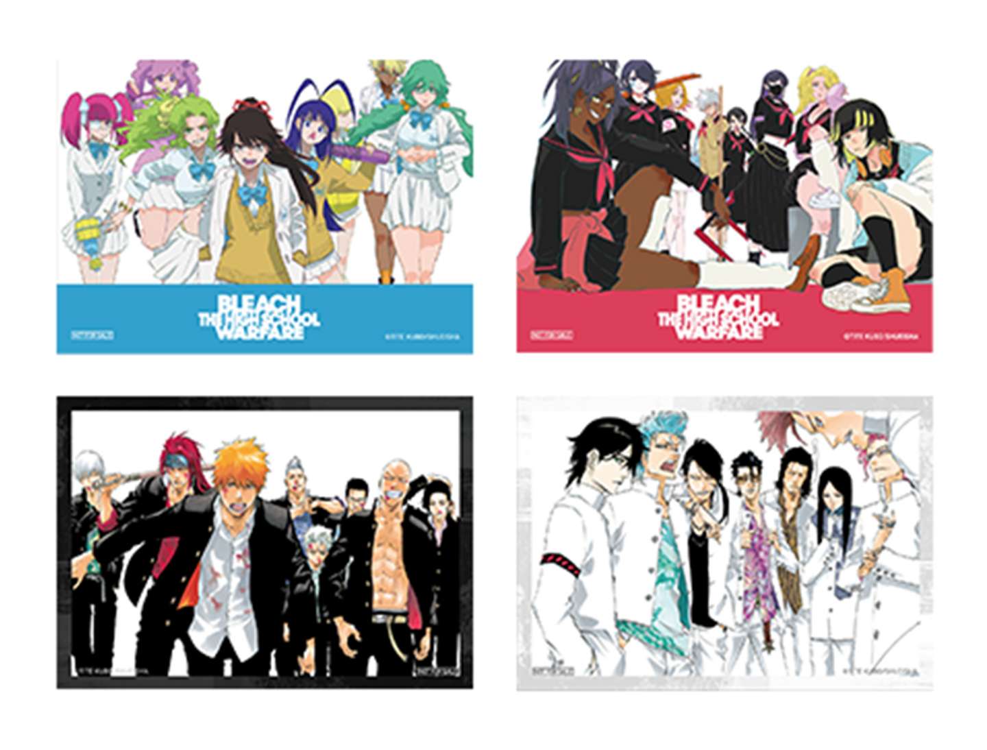 ステッカー4種　主催：「BLEACH THE LOCUS OF BRAVEⅡ」京都会場実行委員会　（C)TITE KUBO／SHUEISHA　（C)久保帯人／集英社・ｄ ｅ ｎ ｔ ｓ ｕ・テレビ東京・ぴえろ