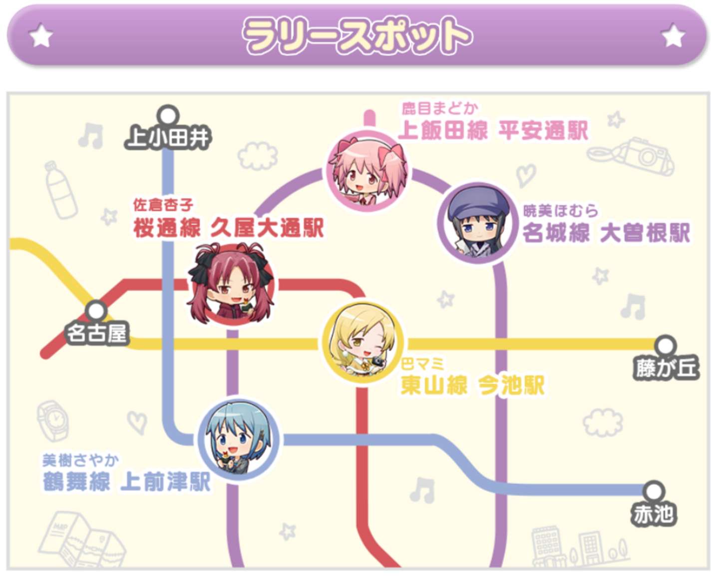 5駅制覇でコンプリートを目指せ！（画像は公式サイトのスクリーンショット）