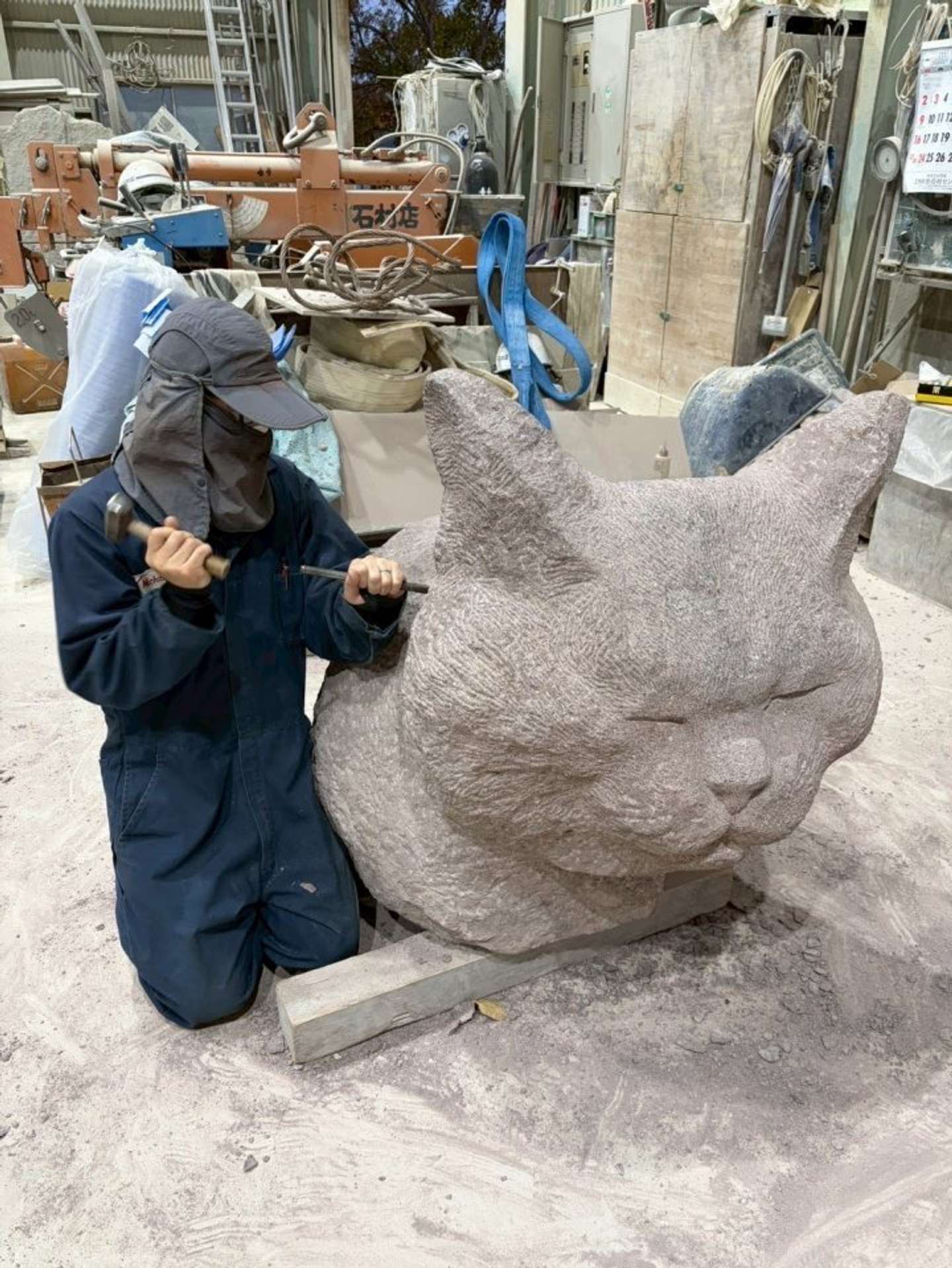 制作中の風景（画像提供：ねこ家）