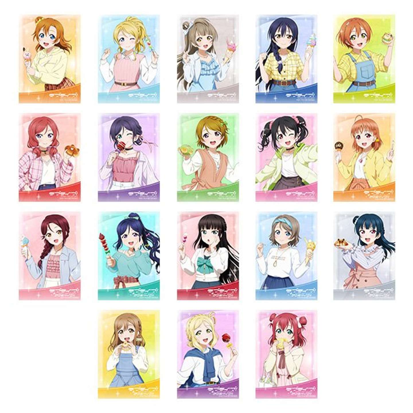 ラブライブ！ μ's ＆ Aqours×レジャフェス　コラボグッズ会計2200円ごとにもらえる特典ブロマイド