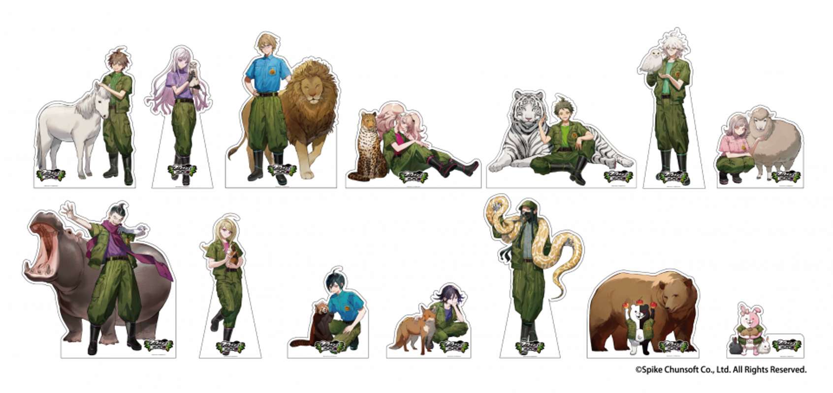 「ダンガンロンパシリーズ×東武動物公園」パネルイメージ（C)Spike Chunsoft Co., Ltd. All Rights Reserved.