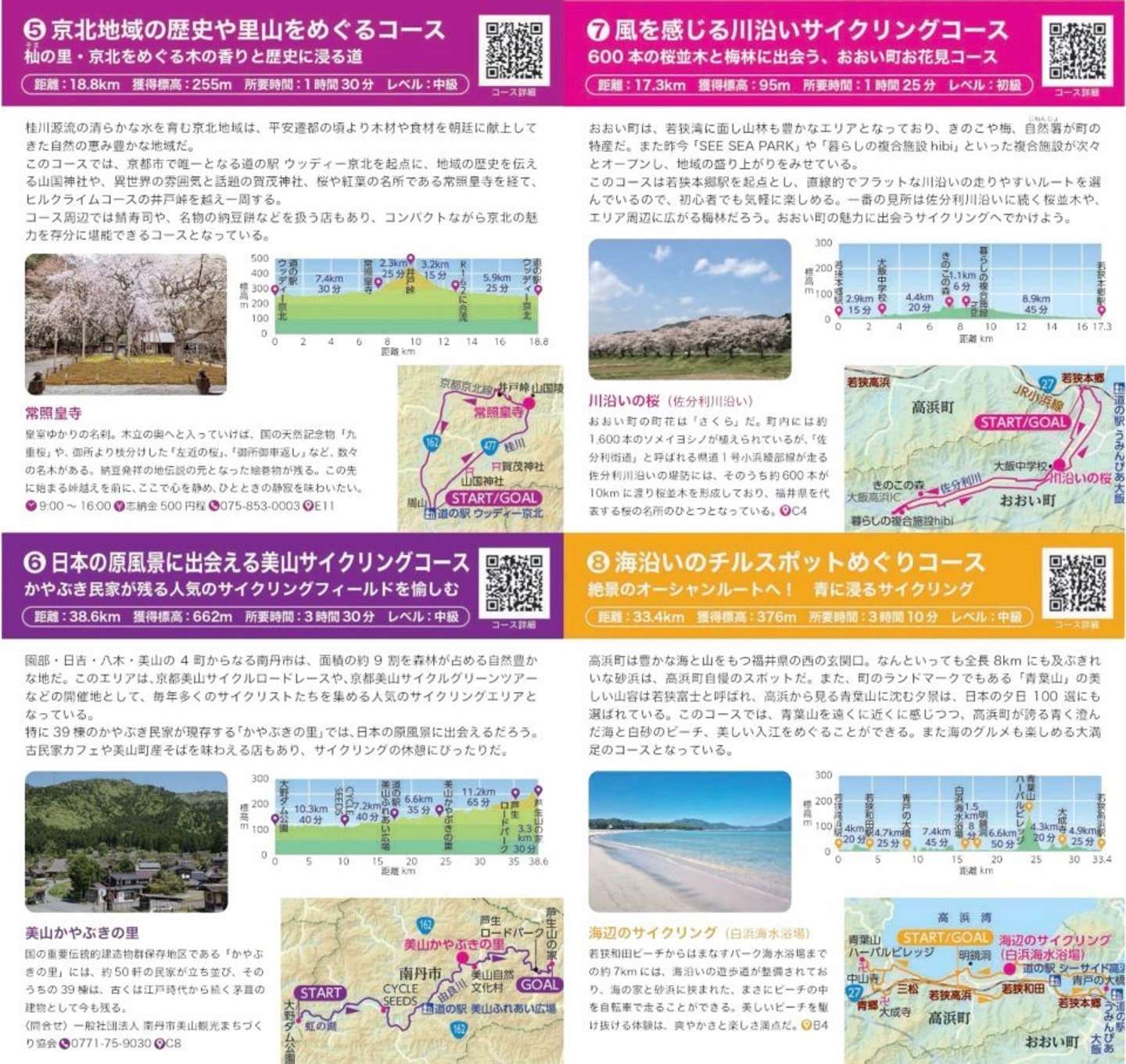 地域の景観と食を楽しむ「8つの地域内周遊コース」（画像はプレスリリースより）