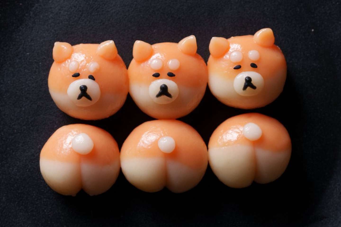 秋田犬お月見だんご